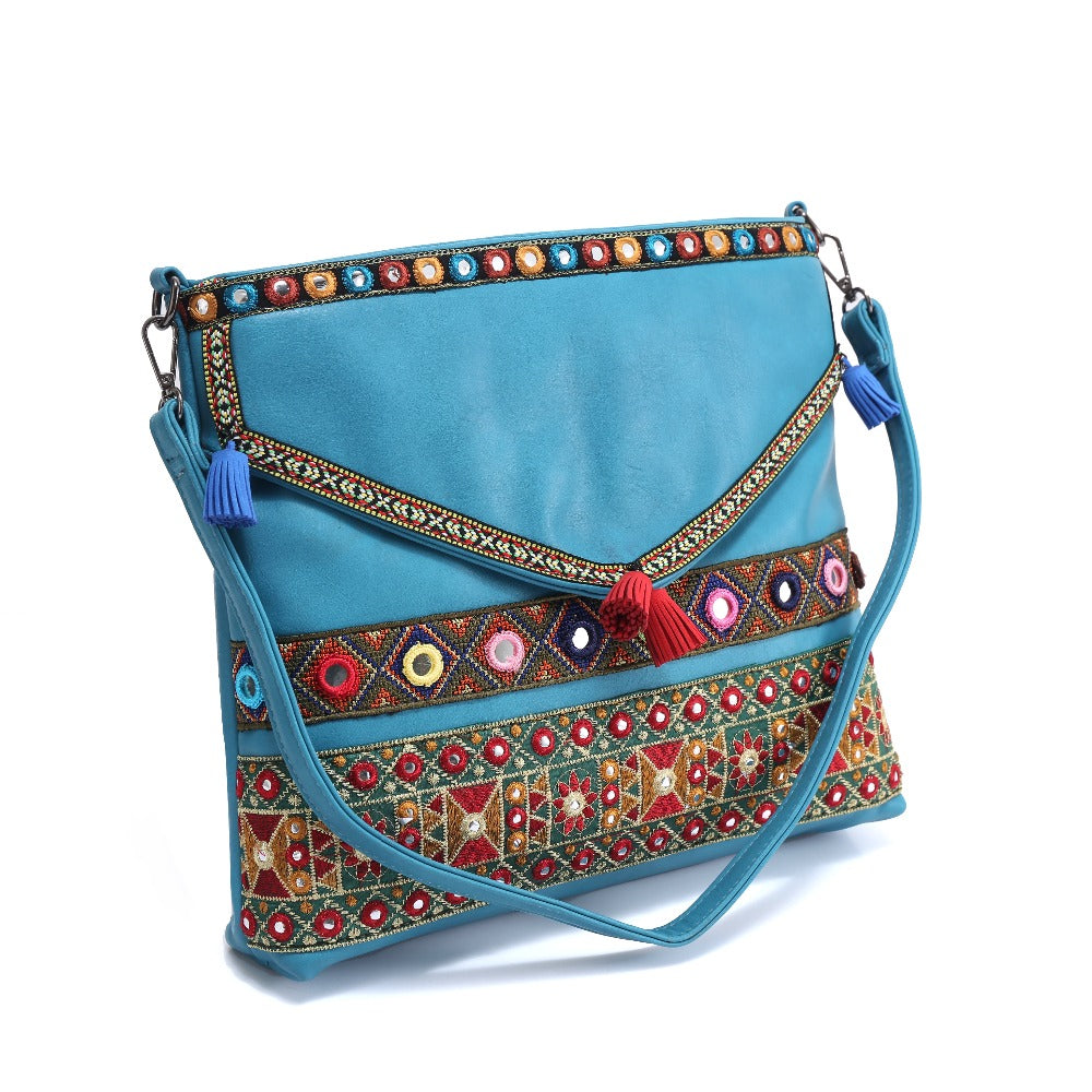 Women's Vintage Leather Gypsy Bag