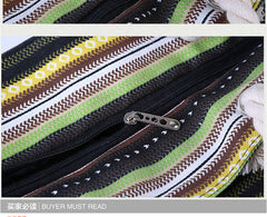 New canvas stripe shopping bag - large capacity. Beach or daily use.