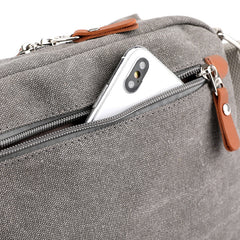 Stylish Compact Crossbody Canvas Purse