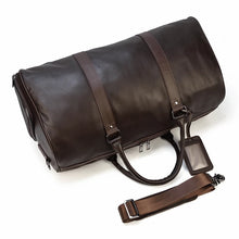 Load image into Gallery viewer, Luxury Genuine Leather Weekend Travel Bag