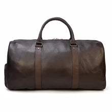 Load image into Gallery viewer, Luxury Genuine Leather Weekend Travel Bag