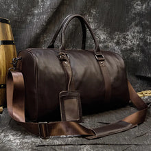 Load image into Gallery viewer, Luxury Genuine Leather Weekend Travel Bag