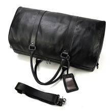 Load image into Gallery viewer, Luxury Genuine Leather Weekend Travel Bag