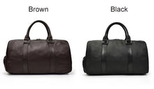 Load image into Gallery viewer, Luxury Genuine Leather Weekend Travel Bag