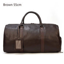 Load image into Gallery viewer, Luxury Genuine Leather Weekend Travel Bag