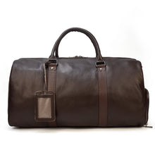 Load image into Gallery viewer, Luxury Genuine Leather Weekend Travel Bag