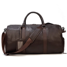 Load image into Gallery viewer, Luxury Genuine Leather Weekend Travel Bag