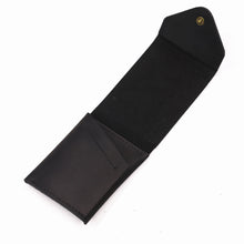 Load image into Gallery viewer, Genuine Leather Minimalist Men's Cash/Credit Card Holder With Flap Closure