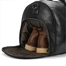 Load image into Gallery viewer, Luxury Genuine Leather Weekend Travel Bag