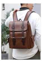 Load image into Gallery viewer, Korean Style Soft PU Leather Backpack