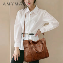 Load image into Gallery viewer, Genuine Soft Leather Shoulder Crossbody Bags