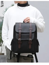 Load image into Gallery viewer, Korean Style Soft PU Leather Backpack