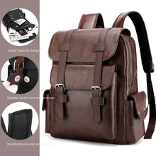 Load image into Gallery viewer, Korean Style Soft PU Leather Backpack