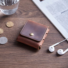 Load image into Gallery viewer, Genuine Leather Coin/Earphone Case