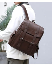Load image into Gallery viewer, Korean Style Soft PU Leather Backpack