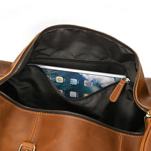 Load image into Gallery viewer, Luxury Genuine Leather Weekend Travel Bag