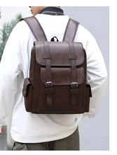 Load image into Gallery viewer, Korean Style Soft PU Leather Backpack