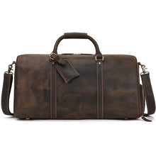 Load image into Gallery viewer, Luxury Genuine Leather Weekend Travel Bag