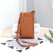 Load image into Gallery viewer, Genuine Leather Mobile Cellphone Pocket Crossbody Bags with Card Slots