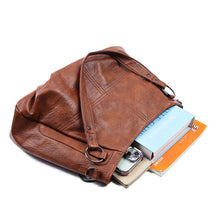 Load image into Gallery viewer, Simple tote Bag High Quality Soft PU Leather Large Capacity