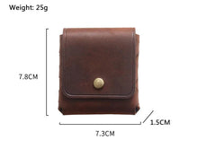Load image into Gallery viewer, Genuine Leather Coin/Earphone Case