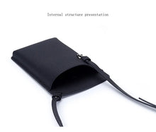 Load image into Gallery viewer, Genuine Leather Mobile Cellphone Pocket Crossbody Bags with Card Slots