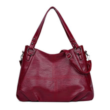 Load image into Gallery viewer, Simple tote Bag High Quality Soft PU Leather Large Capacity