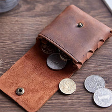 Load image into Gallery viewer, Genuine Leather Coin/Earphone Case