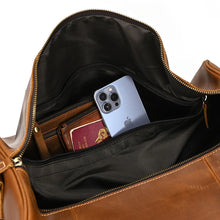 Load image into Gallery viewer, Luxury Genuine Leather Weekend Travel Bag