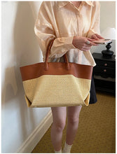 Load image into Gallery viewer, Large Capacity Straw Woven Beach Bag