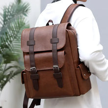 Load image into Gallery viewer, Korean Style Soft PU Leather Backpack