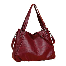 Load image into Gallery viewer, Simple tote Bag High Quality Soft PU Leather Large Capacity