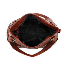 Load image into Gallery viewer, Simple tote Bag High Quality Soft PU Leather Large Capacity
