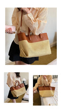 Load image into Gallery viewer, Large Capacity Straw Woven Beach Bag