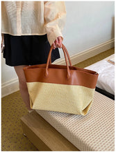 Load image into Gallery viewer, Large Capacity Straw Woven Beach Bag