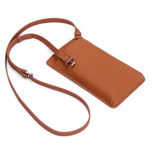 Load image into Gallery viewer, Genuine Leather Mobile Cellphone Pocket Crossbody Bags with Card Slots