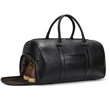 Load image into Gallery viewer, Luxury Genuine Leather Weekend Travel Bag