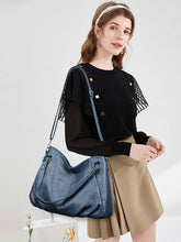 Load image into Gallery viewer, Simple tote Bag High Quality Soft PU Leather Large Capacity