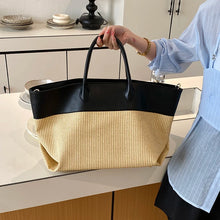 Load image into Gallery viewer, Large Capacity Straw Woven Beach Bag