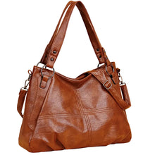 Load image into Gallery viewer, Simple tote Bag High Quality Soft PU Leather Large Capacity