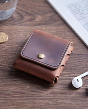 Load image into Gallery viewer, Genuine Leather Coin/Earphone Case
