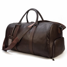 Load image into Gallery viewer, Luxury Genuine Leather Weekend Travel Bag