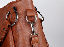 Load image into Gallery viewer, Simple tote Bag High Quality Soft PU Leather Large Capacity