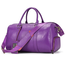 Load image into Gallery viewer, Luxury Genuine Leather Weekend Travel Bag