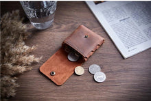 Load image into Gallery viewer, Genuine Leather Coin/Earphone Case