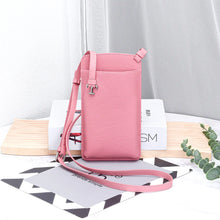 Load image into Gallery viewer, Genuine Leather Mobile Cellphone Pocket Crossbody Bags with Card Slots