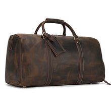 Load image into Gallery viewer, Luxury Genuine Leather Weekend Travel Bag