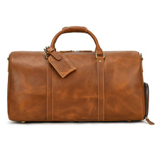 Load image into Gallery viewer, Luxury Genuine Leather Weekend Travel Bag