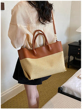 Load image into Gallery viewer, Large Capacity Straw Woven Beach Bag