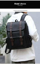 Load image into Gallery viewer, Korean Style Soft PU Leather Backpack
